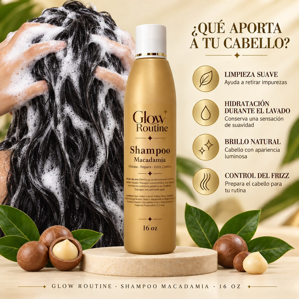 Glow Routine Macadamia – Rutina Capilar Completa de 6 Pasos