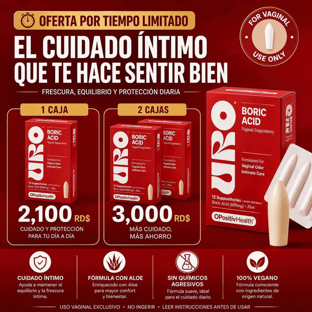 URO Óvulos de ácido bórico 12/1