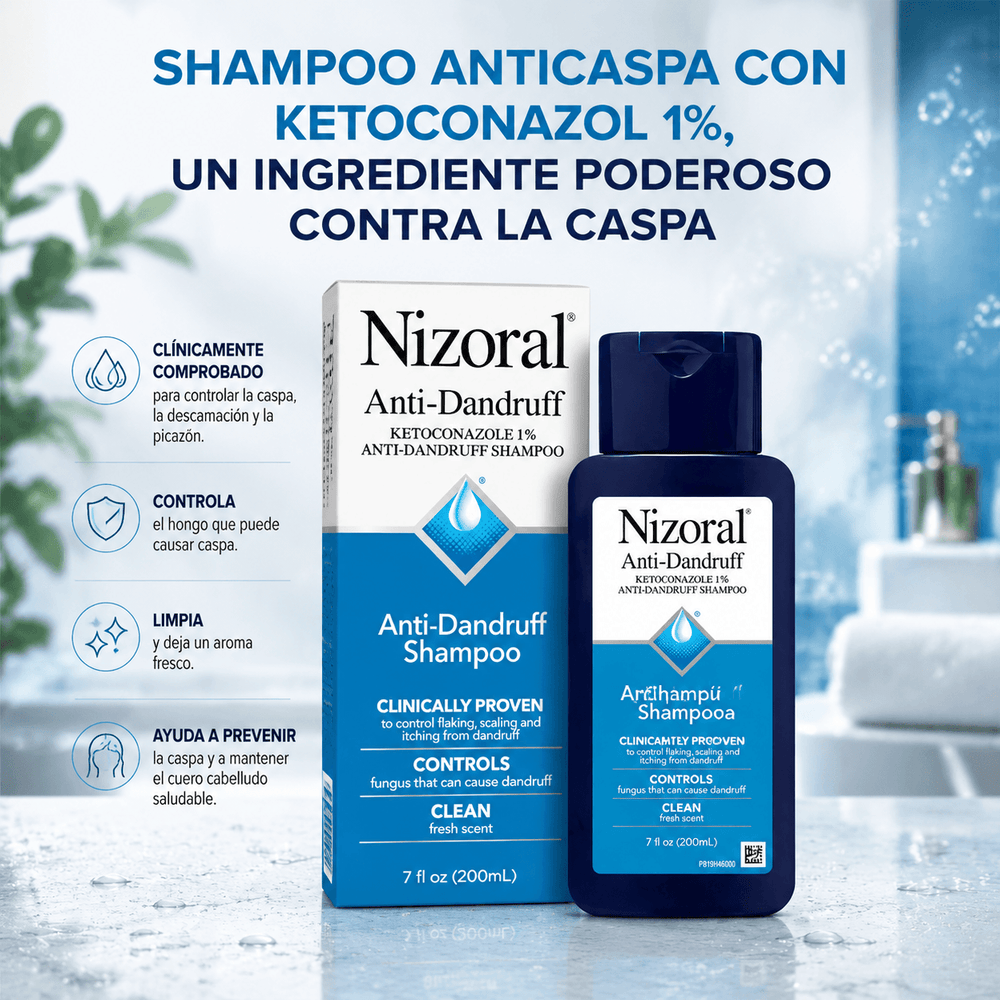 Shampoo Anticaspa Nizoral con Ketoconazol