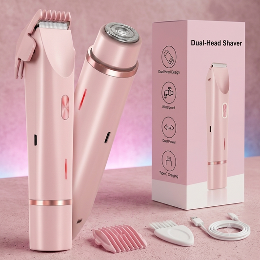 Afeitadora Recargable 2 en 1 Para Mujer — Belleza rápida, todos los días