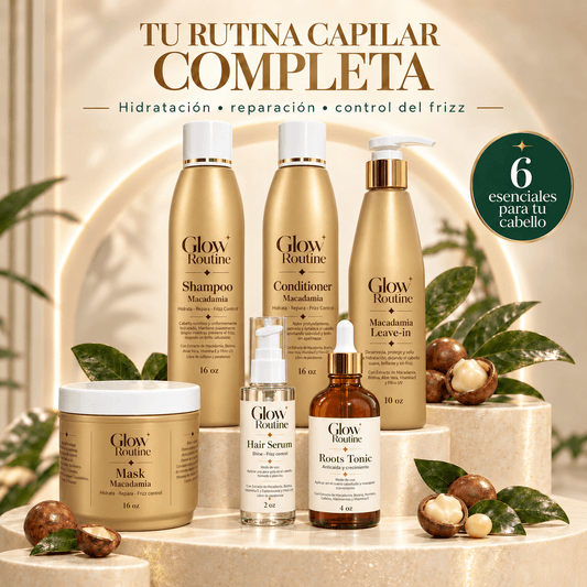 Glow Routine Macadamia – Rutina Capilar Completa de 6 Pasos