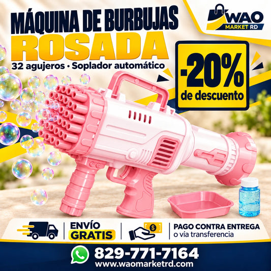 JUGUETE LANZADOR DE BURBUJAS