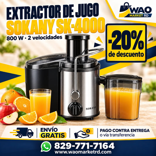 EXTRACTOR DE JUGO SOKANY SK-4000