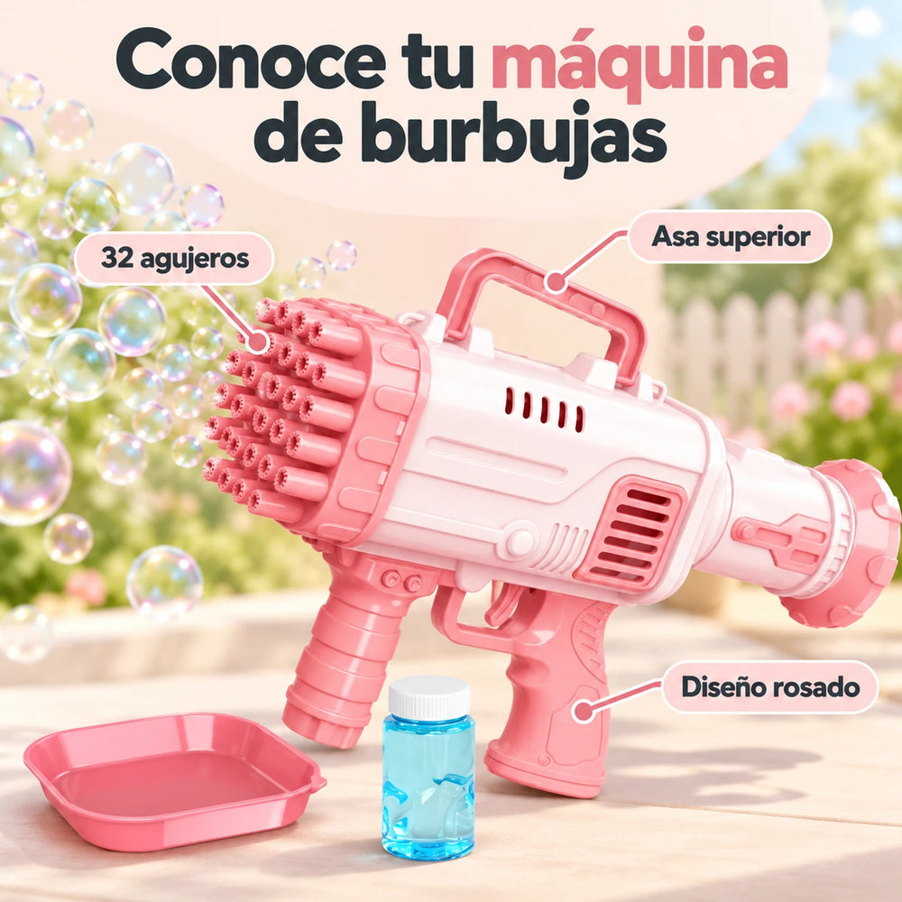 JUGUETE LANZADOR DE BURBUJAS