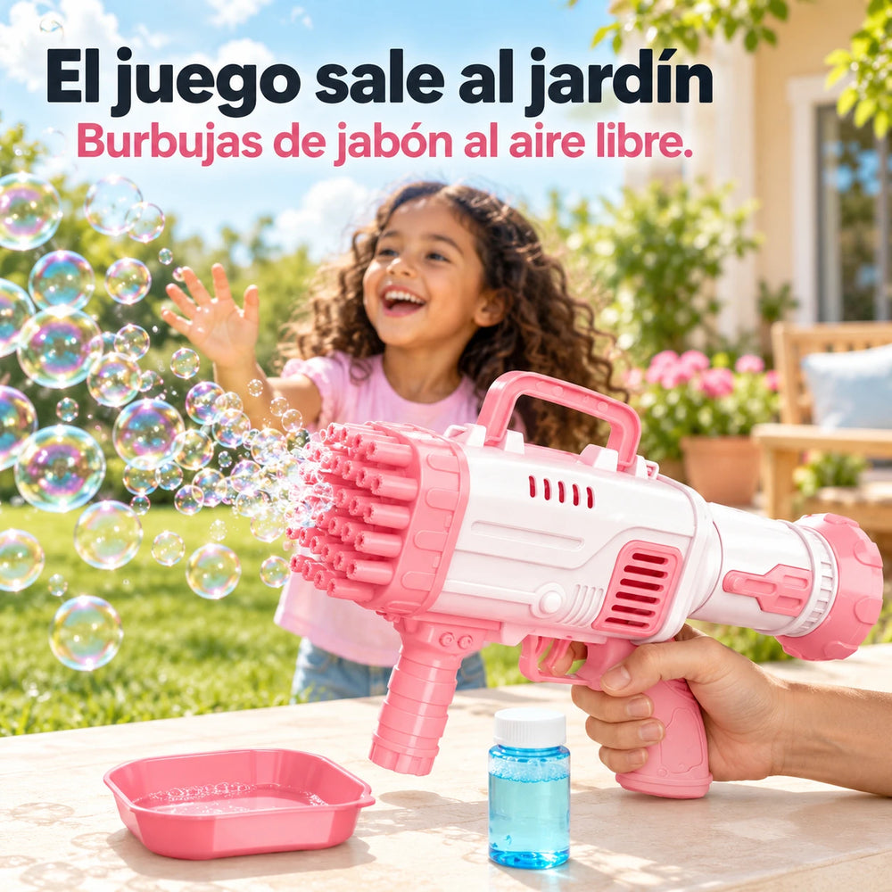 JUGUETE LANZADOR DE BURBUJAS